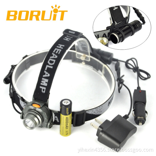 18650 Battery Powered Rechargeable LED Sensor Headlamp for Fishing